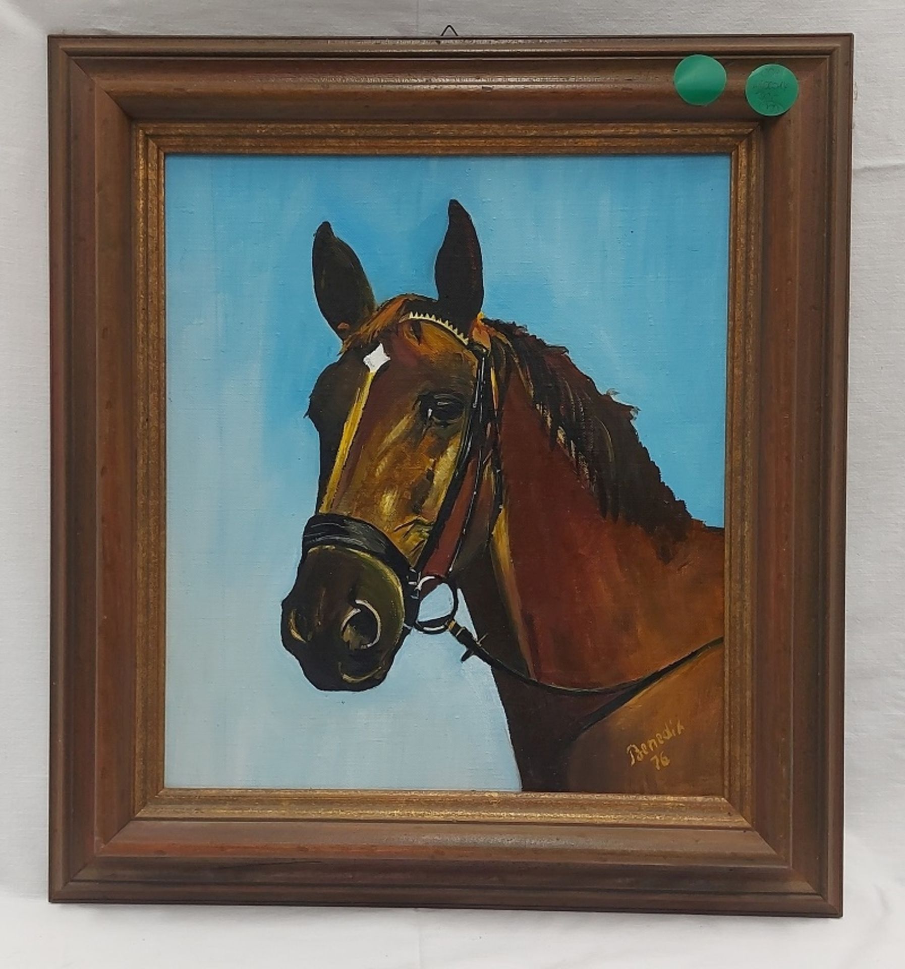 Bild Benedix "Pferd", Maße ca. 48x53,5cm - Bild 7 aus 7