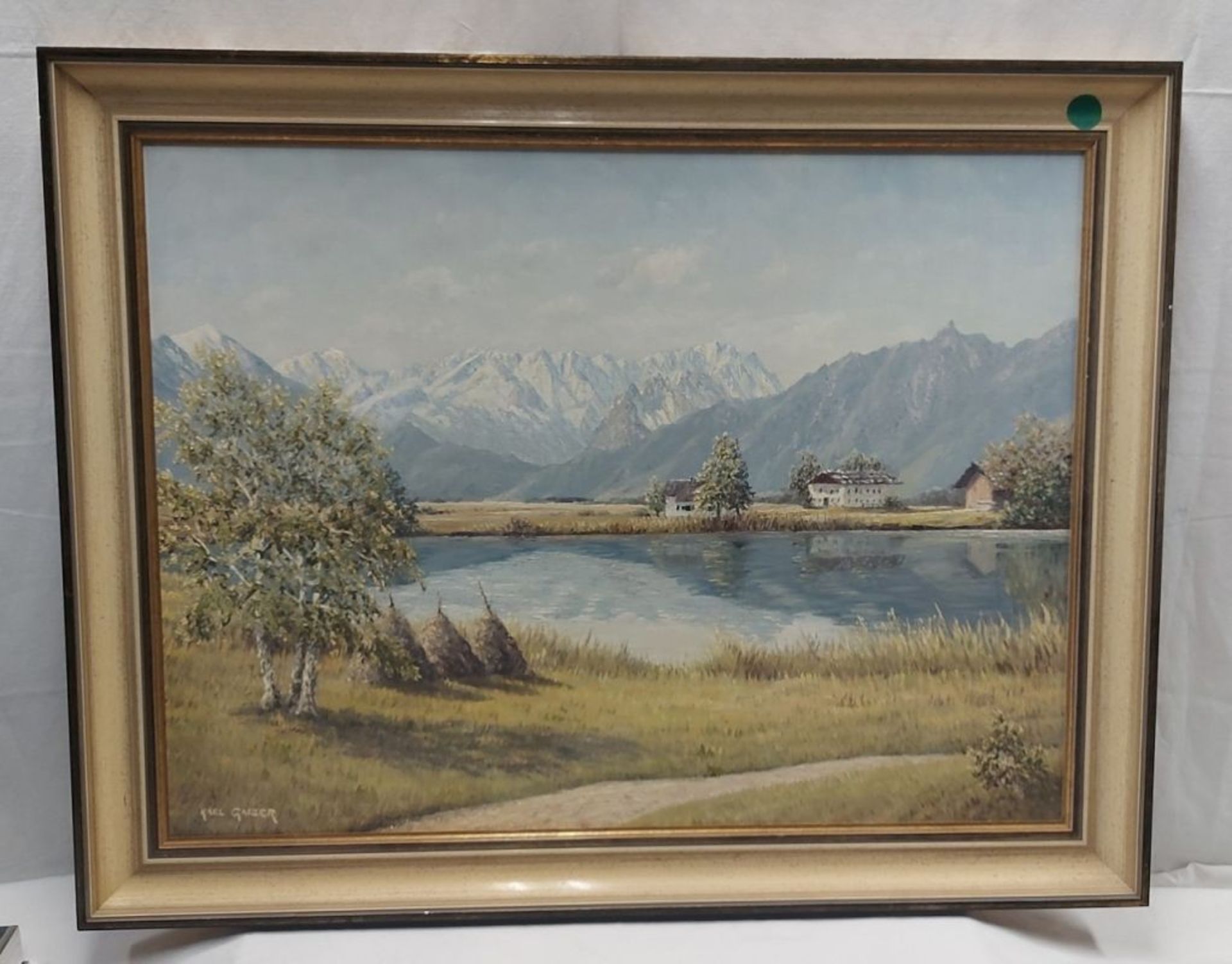 Ölbild Karl Gaiser (1905) Motiv Alpenlandschaft