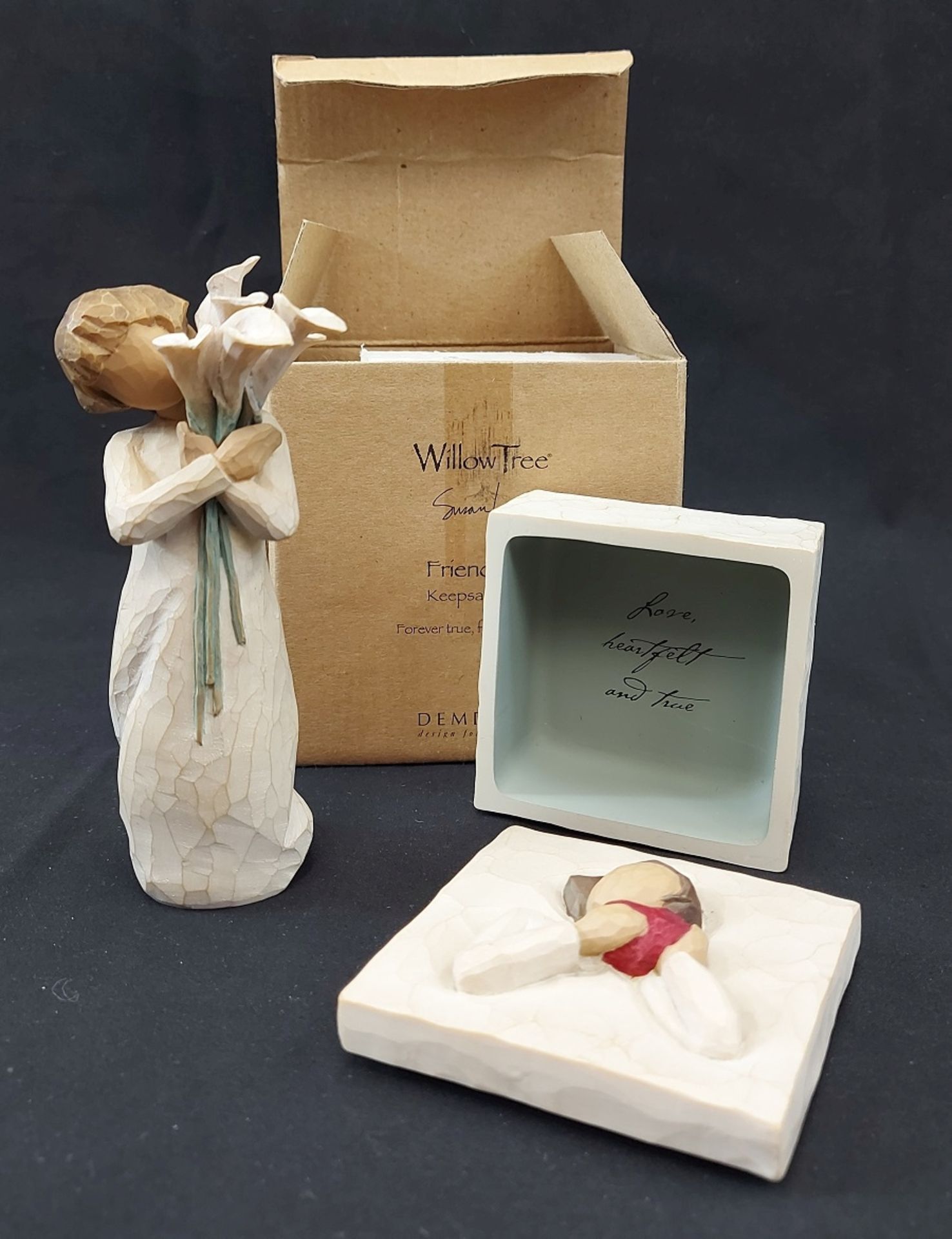 Schönes Willow Tree Set Geschenkbox Friendship Keepsake Figur Susan Lordi