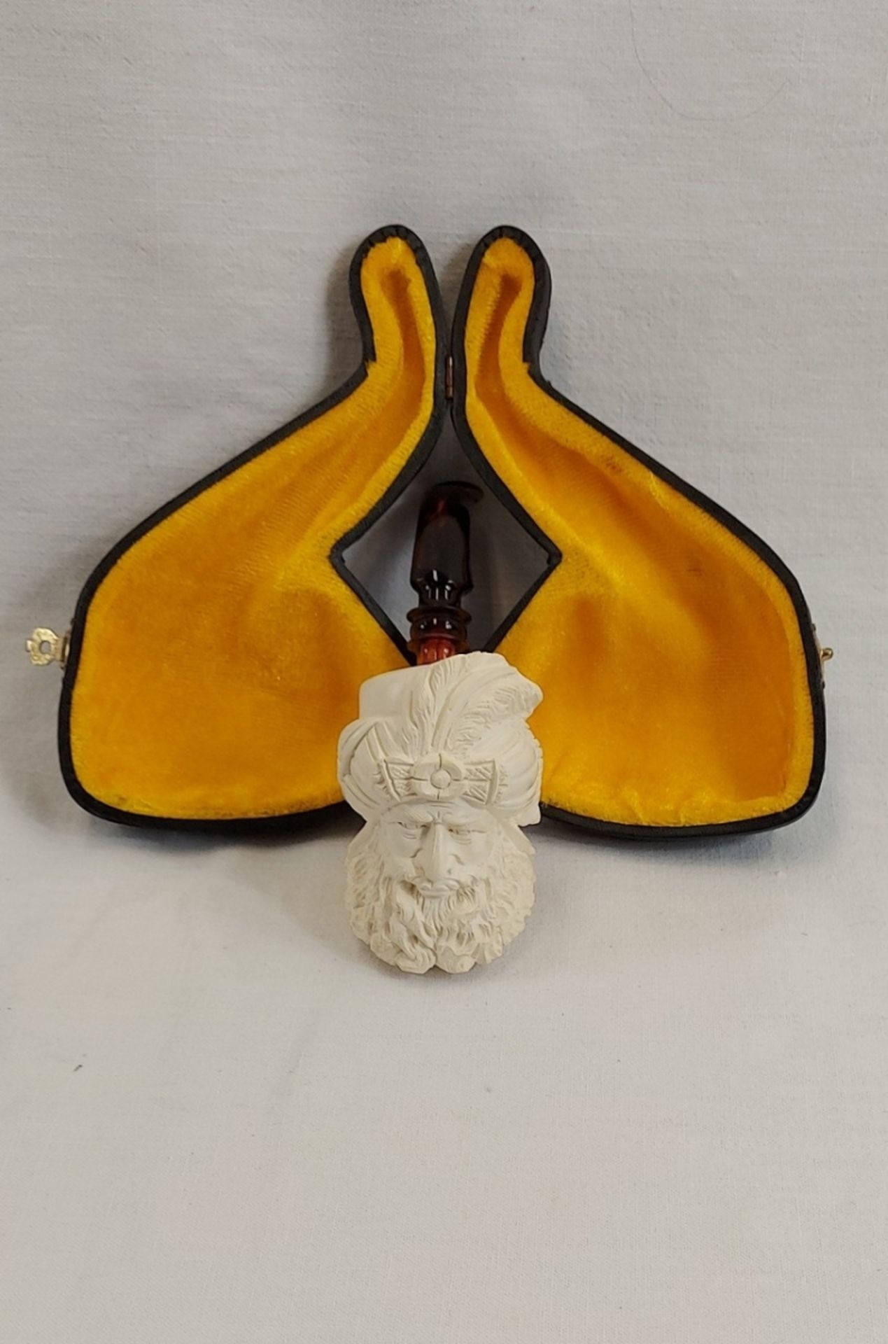 Schöne imposante Meerschaumpfeife Pfeife incl. Etui - Bild 7 aus 9