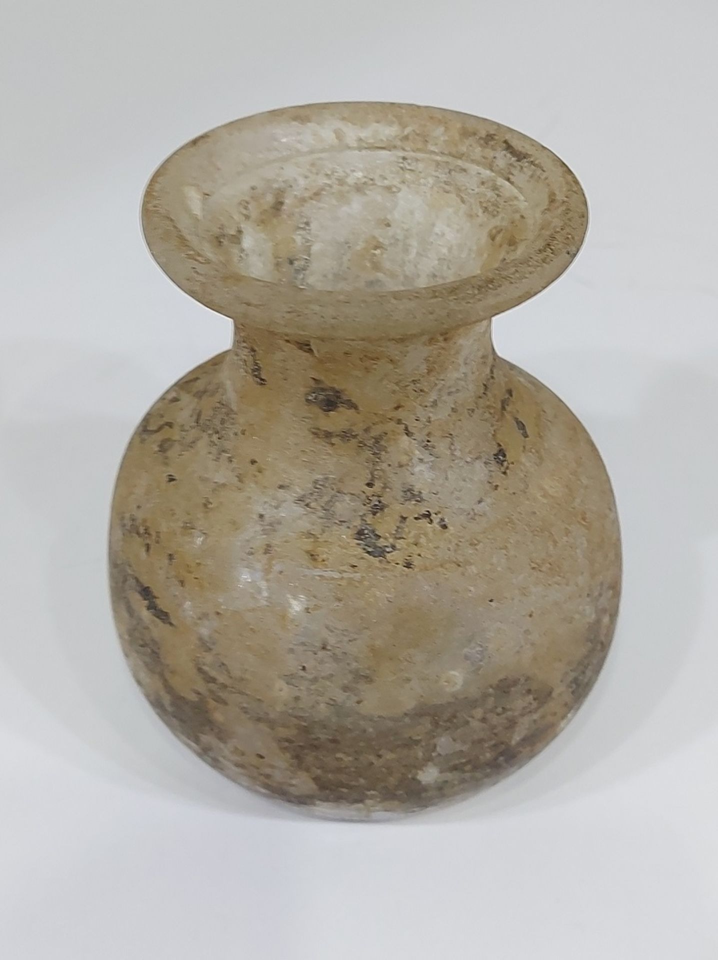 Alte Vase Glasvase Abrissvase verm. römisch - Image 6 of 12