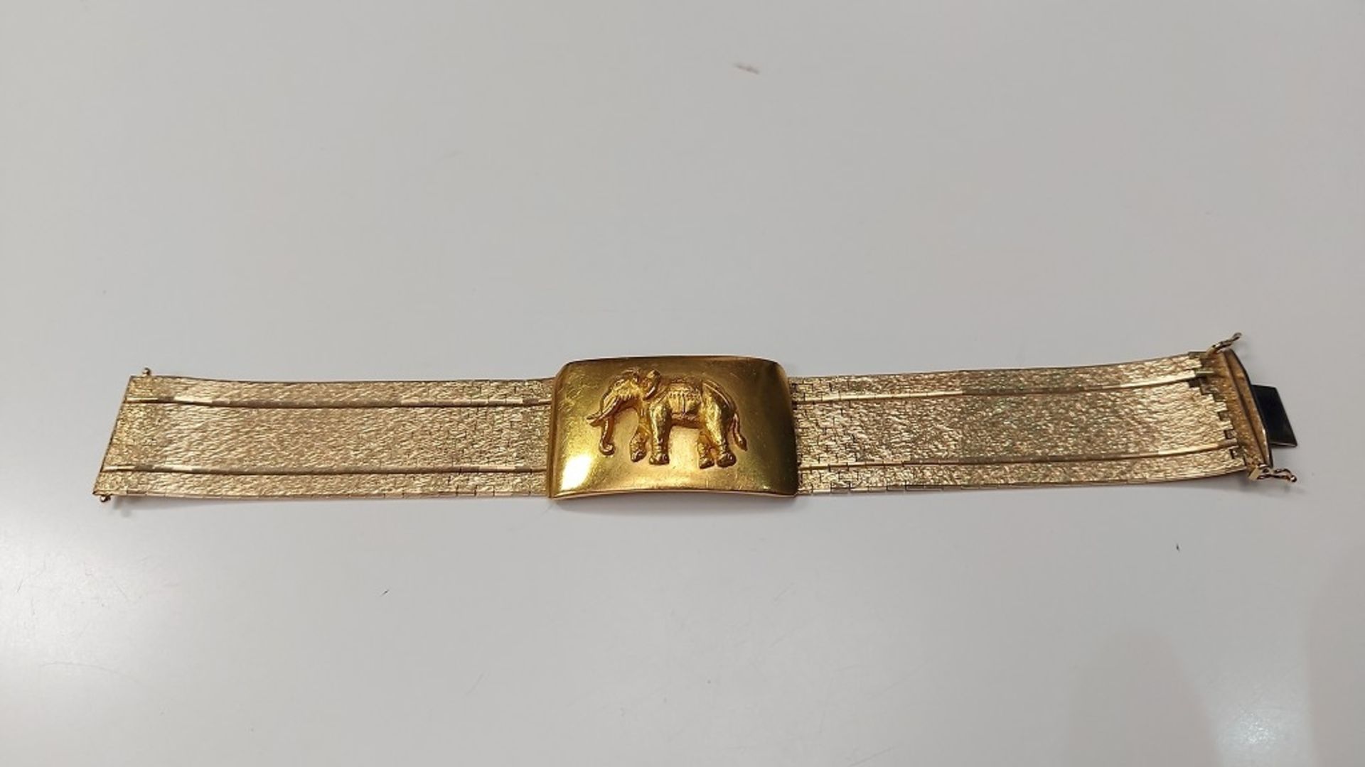 Außergewöhnliches MASSIVES GOLDARMBAND Damenarmband Elefantenarmband - Bild 6 aus 11