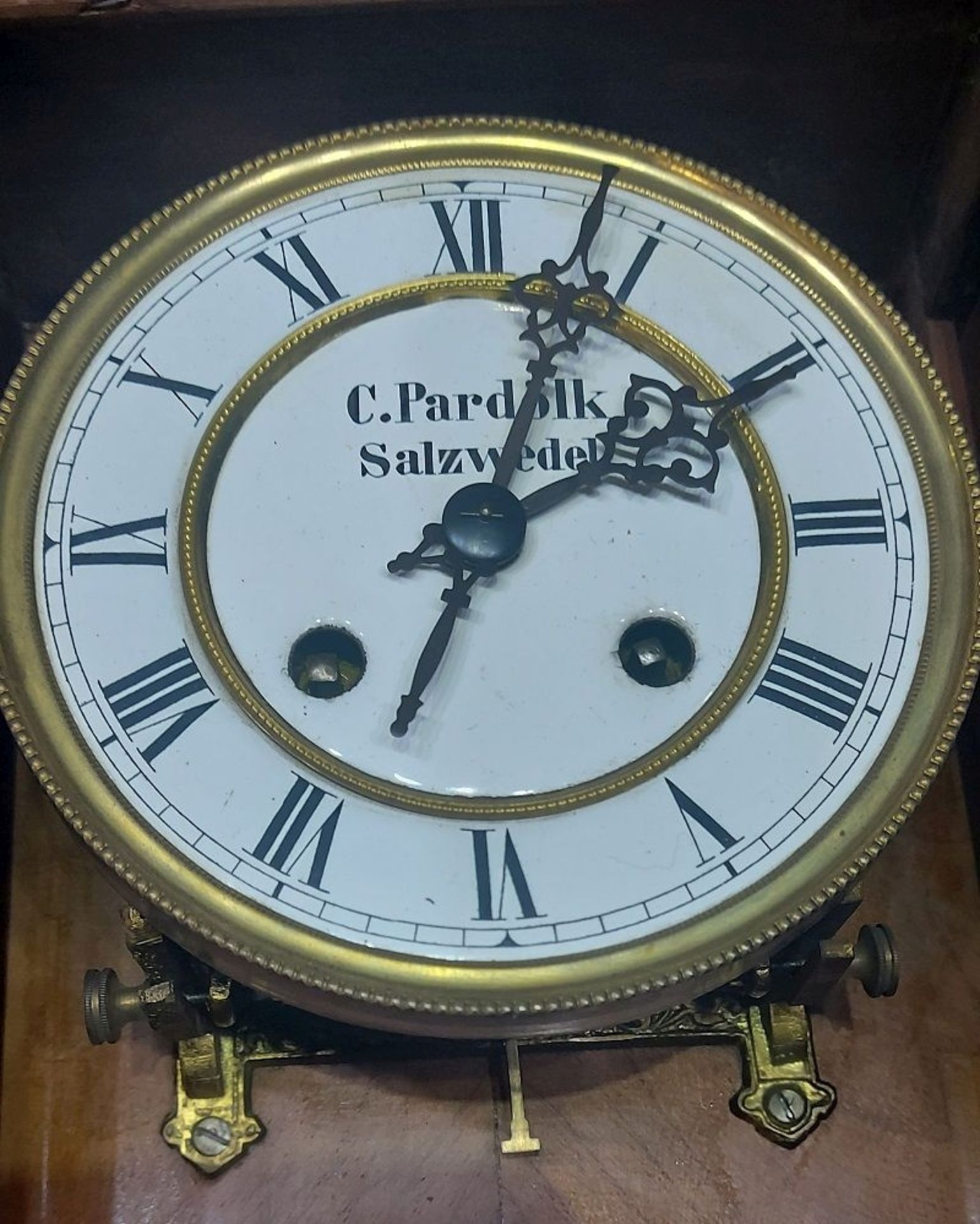 Für den Tierschutzverein Gifhorn: Sensationelle antike Wanduhr Regulator von C. Pardölk Salzwedel - Bild 4 aus 10