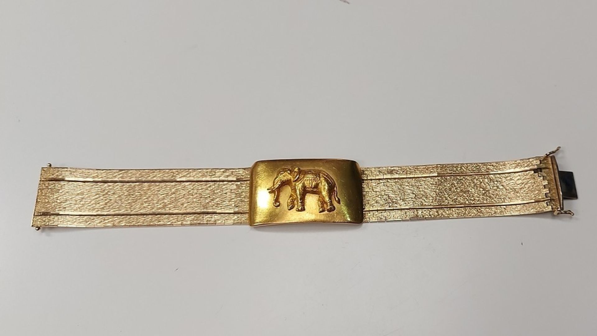 Außergewöhnliches MASSIVES GOLDARMBAND Damenarmband Elefantenarmband - Bild 2 aus 11