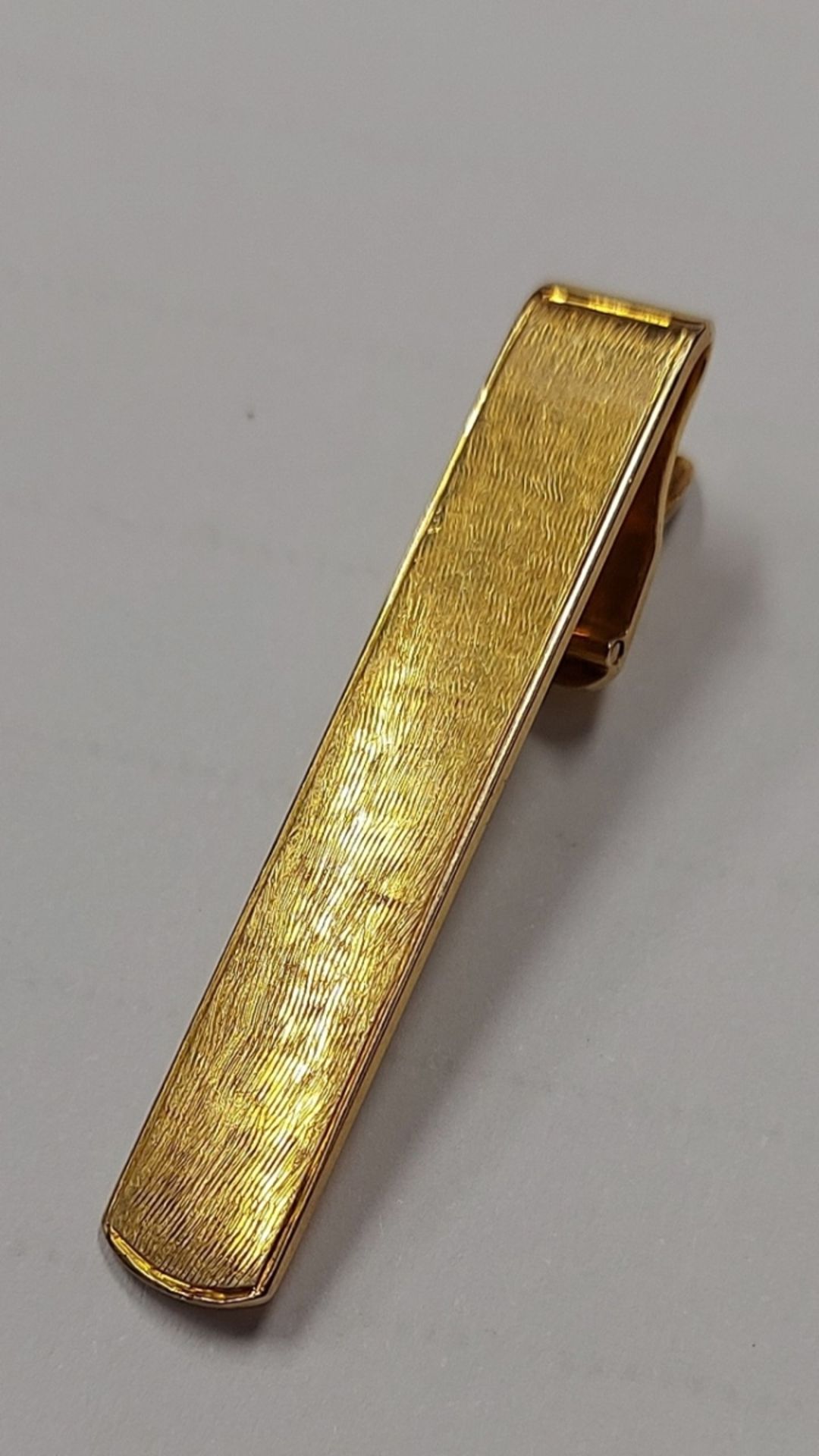 Krawattennadel Klammer 585 GG 14k Gewicht ca. 7,3g, Maße ca. 4,2x0,7cm