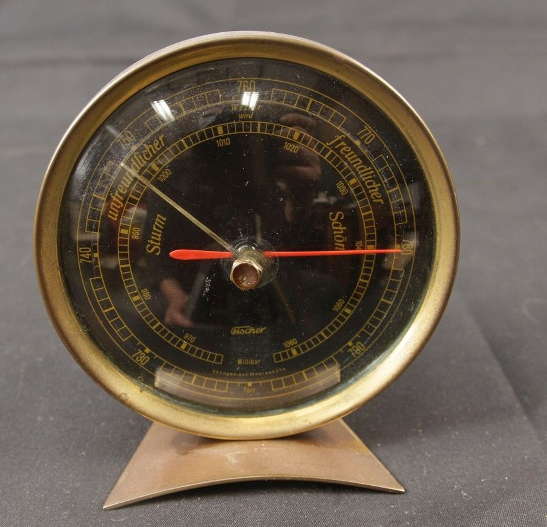 Altes Barometer Feingerätebau Fischer 1950er