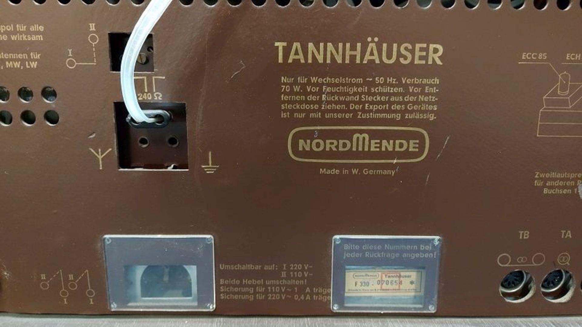 Schönes Radio Nordmende "Thannhäuser" für Bastler - Image 4 of 6