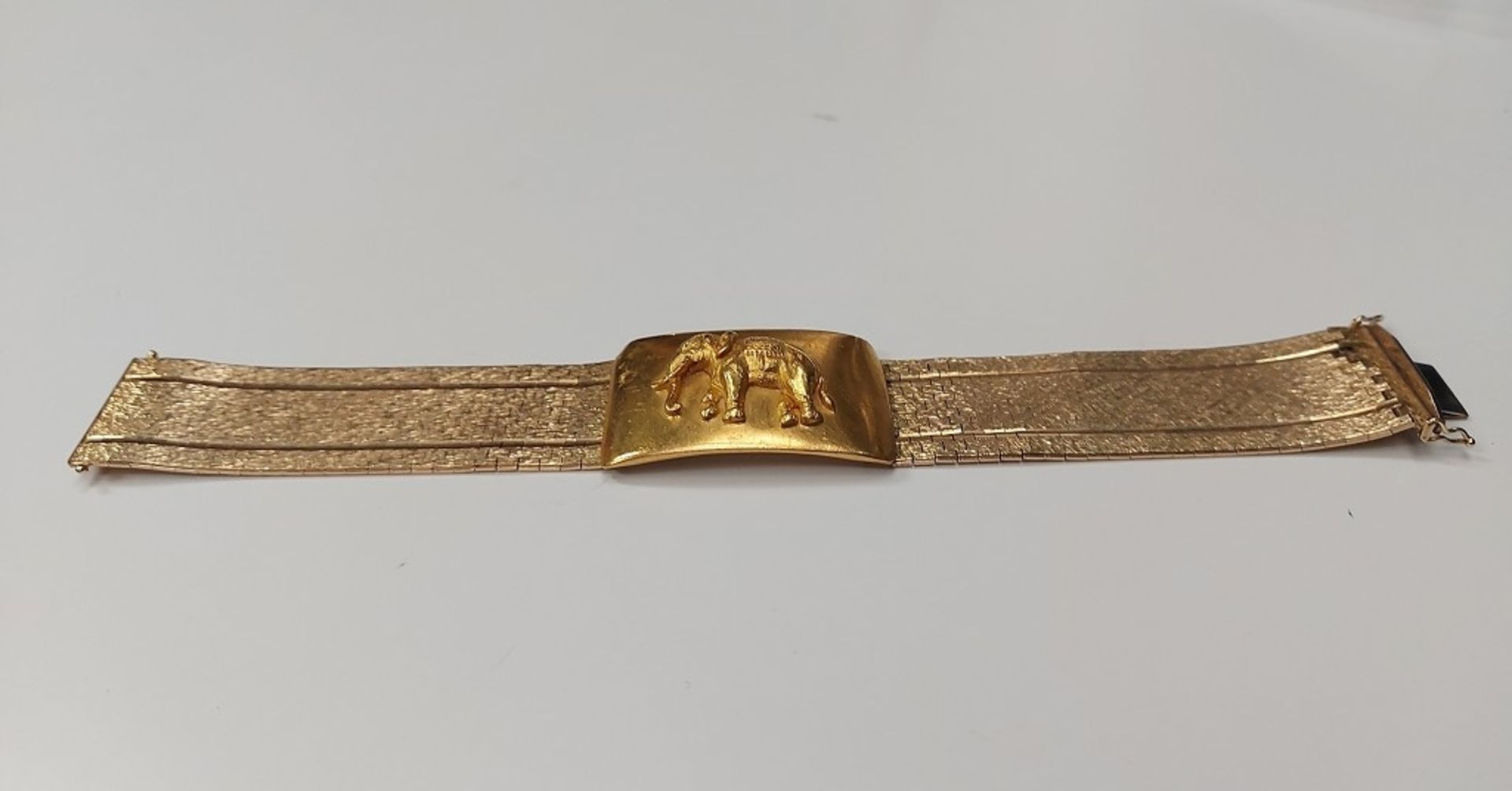 Außergewöhnliches MASSIVES GOLDARMBAND Damenarmband Elefantenarmband - Bild 11 aus 11