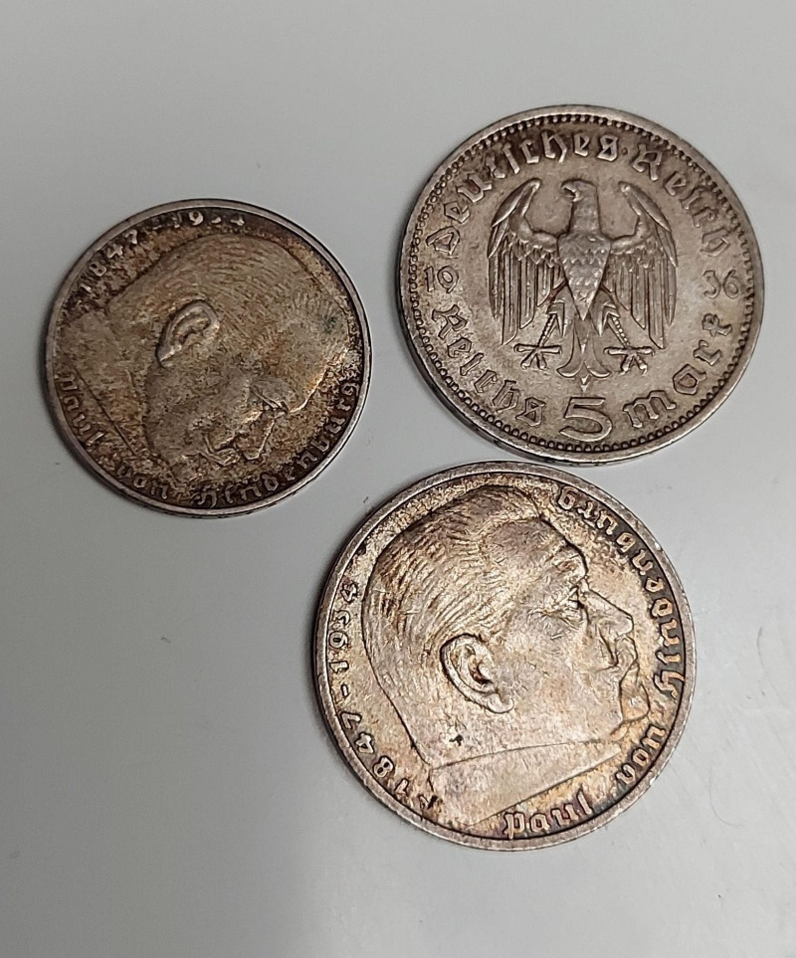 Für den Tierschutzverein Gifhorn:  3 alte Silbermünzen WKII ca. 36,7g - Bild 3 aus 7