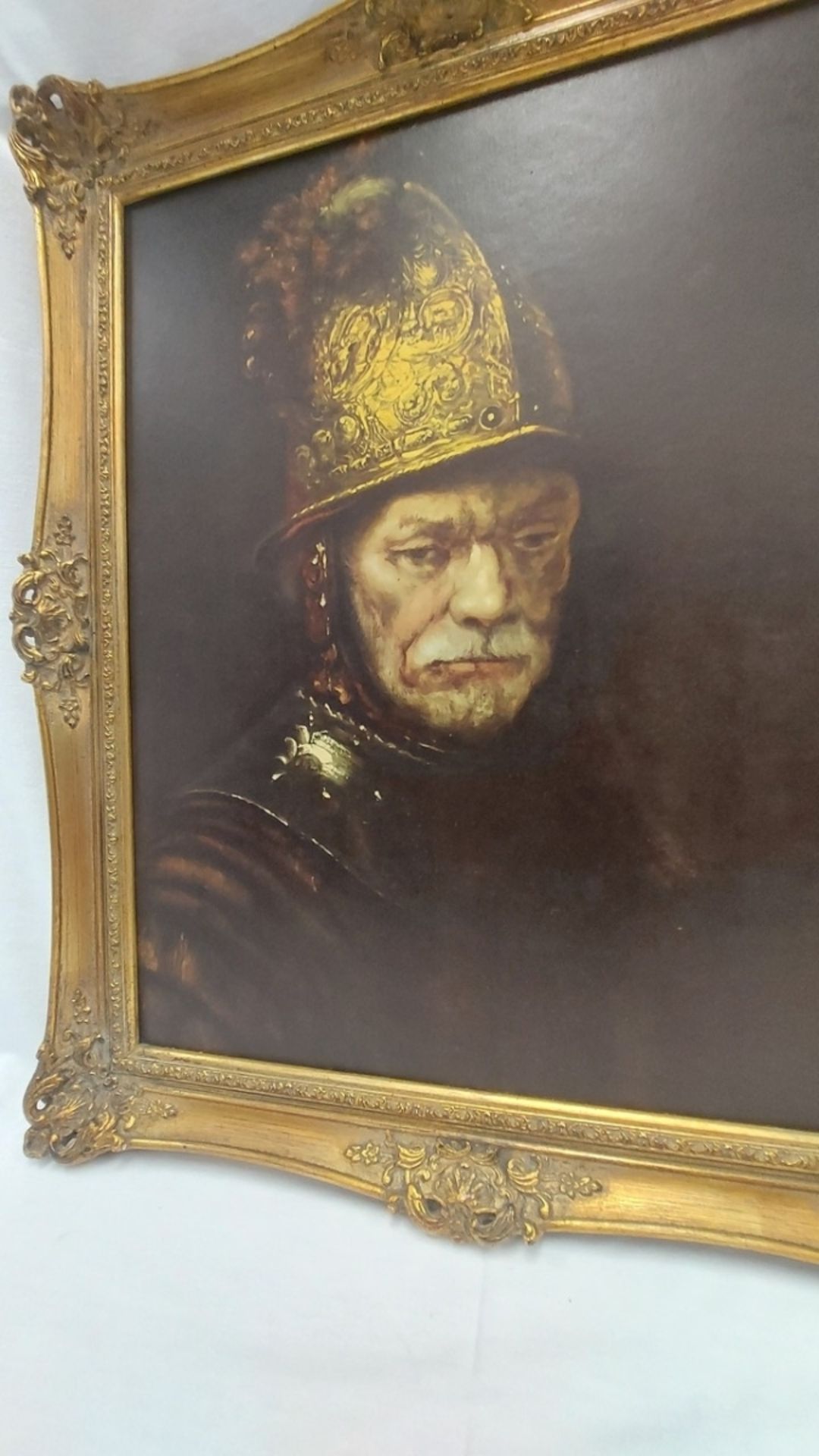 Hochwertiger gerahmter Druck Rembrandt Der Mann mit dem Goldhelm - Bild 4 aus 5