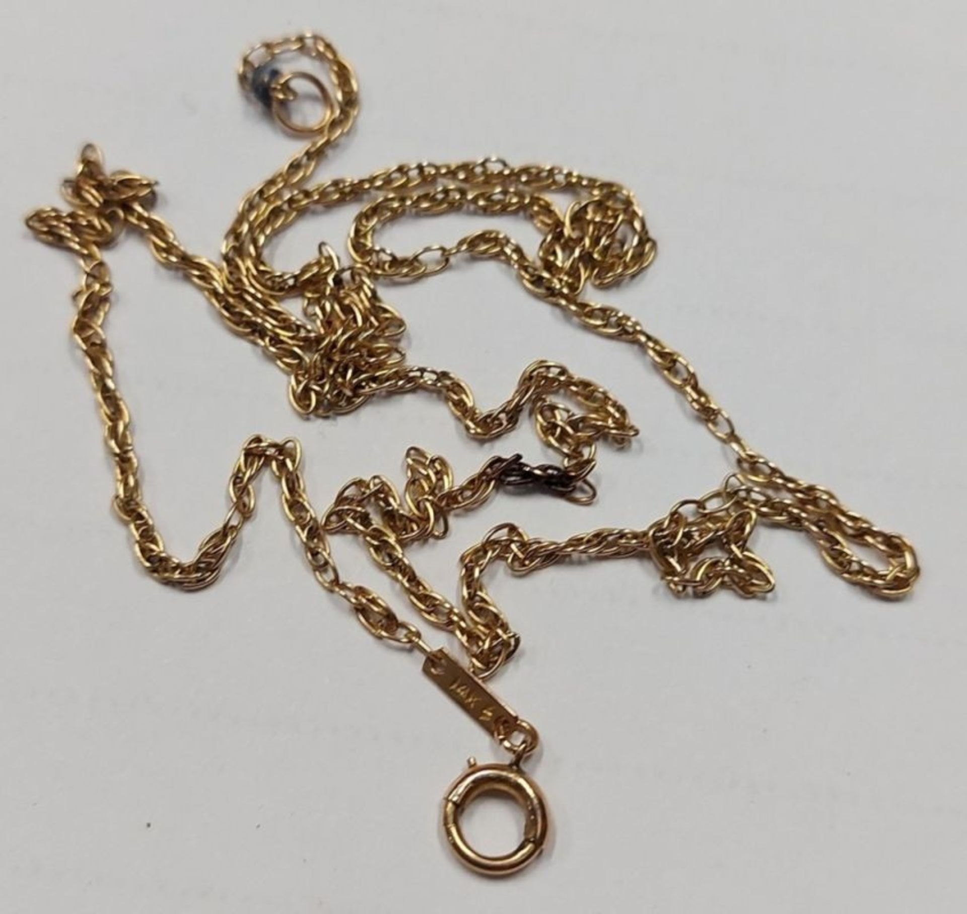 585GG Kette Goldkette Überlänge ca. 54cm ca. 3,9g