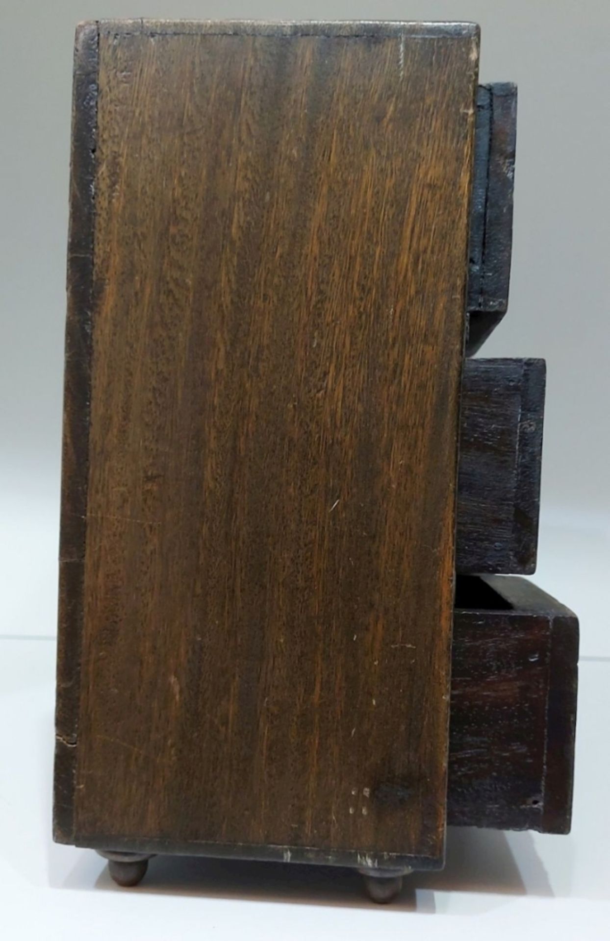 Antikes Schubladenschränkchen 6 Fächer verm. spanisch - Bild 3 aus 8