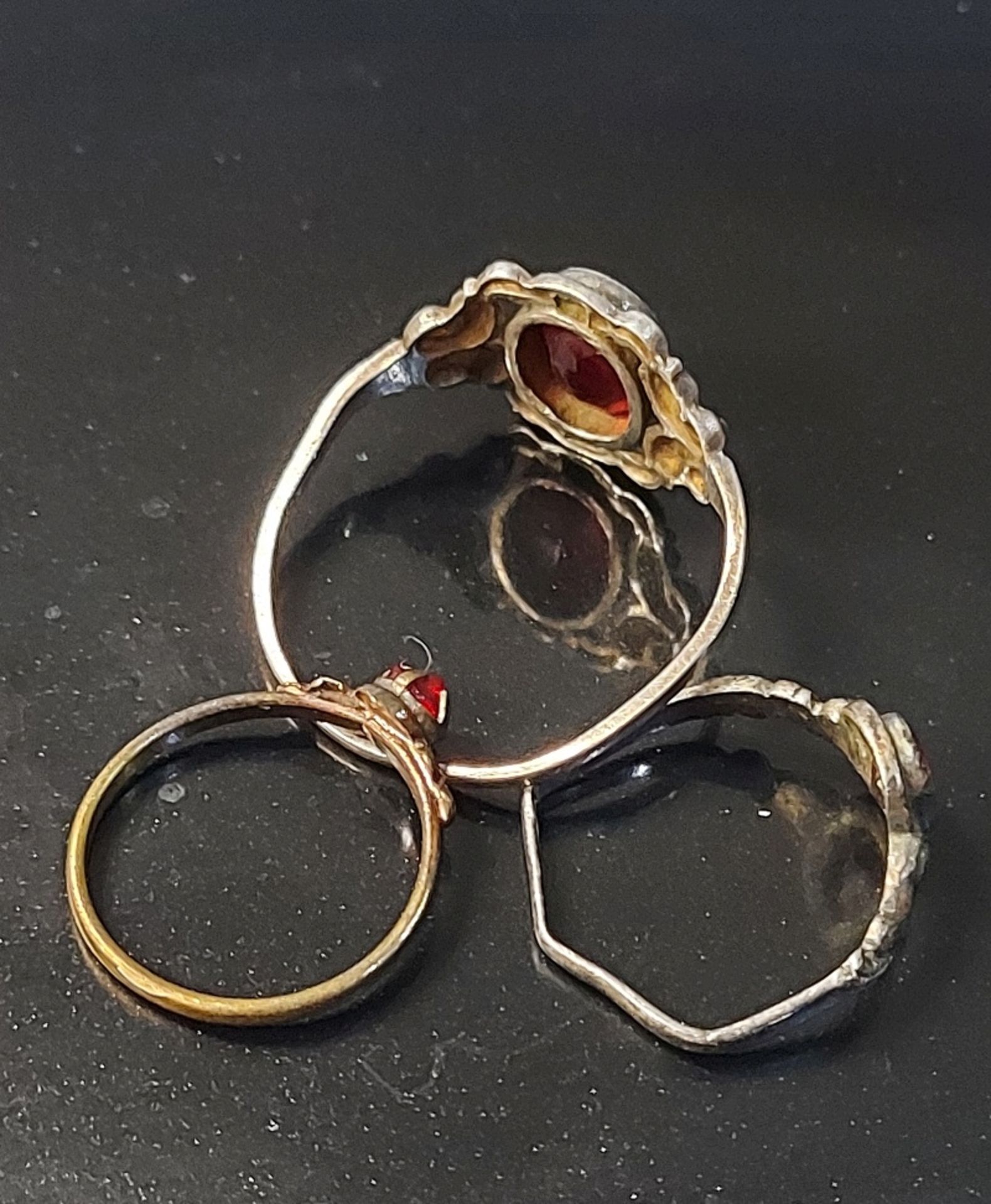 3 zauberhafte alte Ringe u.a. Silberringe 925 - Bild 7 aus 7