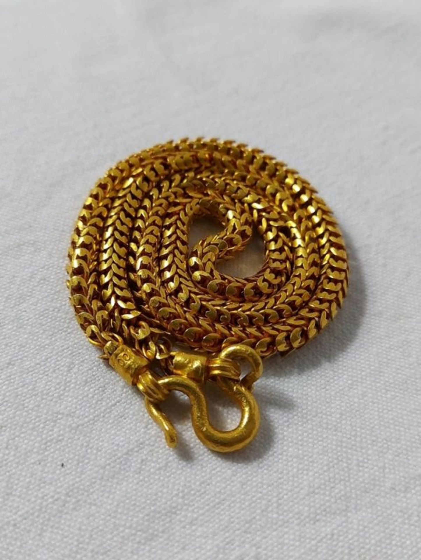 Massive Goldschmiedearbeit Goldkette 965er Gold Thaigold 23ct massiv ca. 76g - Bild 9 aus 10