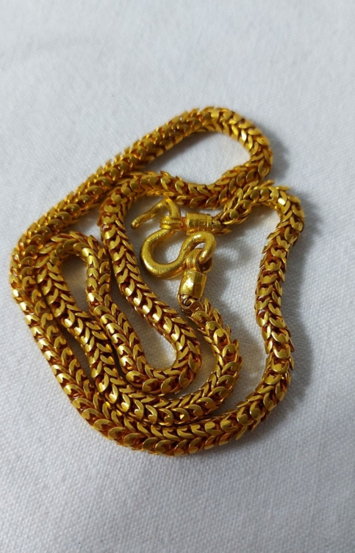 Massive Goldschmiedearbeit Goldkette 965er Gold Thaigold 23ct massiv ca. 76g - Bild 5 aus 10