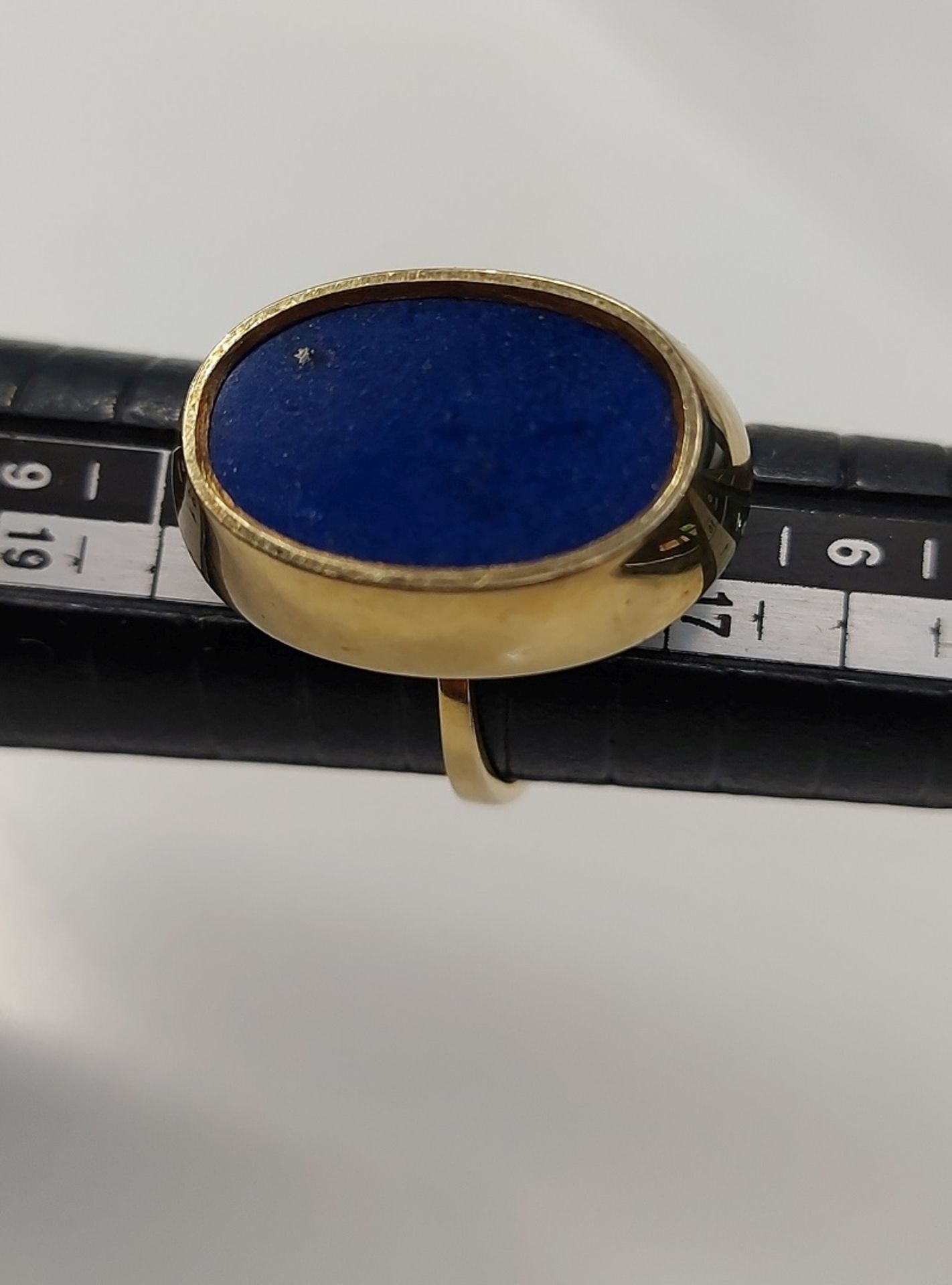 Toller Damenring Lapis Lapislazuli 585 GG 14K wie neu - Bild 8 aus 9