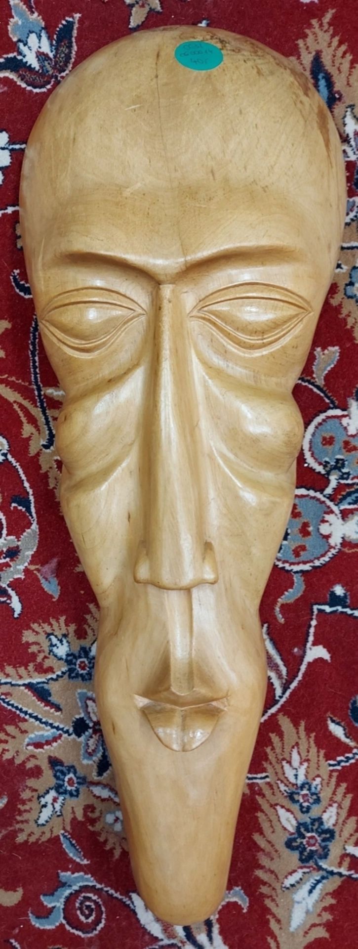 Aus Kapitänsnachlass - XL Holz Maske Wandbehang Sri Lanka ca. 60cm - Bild 2 aus 12