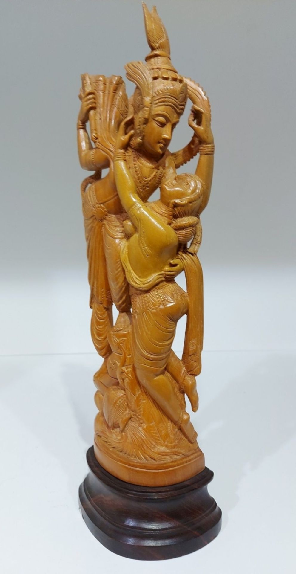 Aus Kapitänsnachlass - antike indische Sandelholzfigur - Image 8 of 8