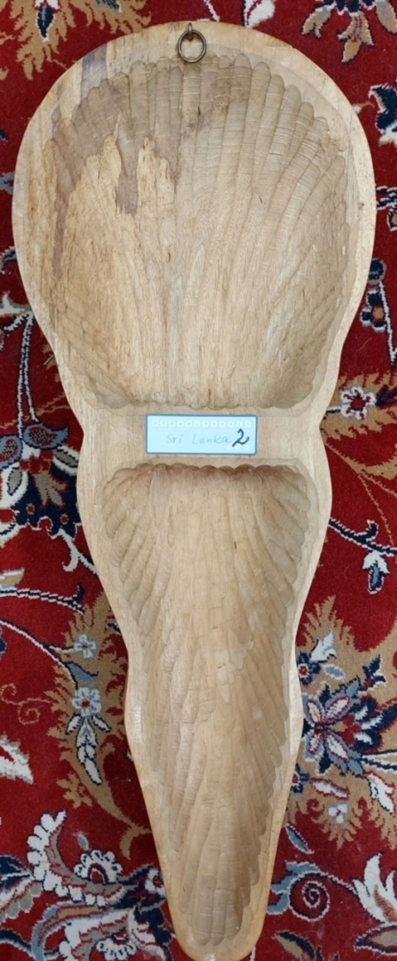 Aus Kapitänsnachlass - XL Holz Maske Wandbehang Sri Lanka ca. 60cm - Bild 3 aus 12