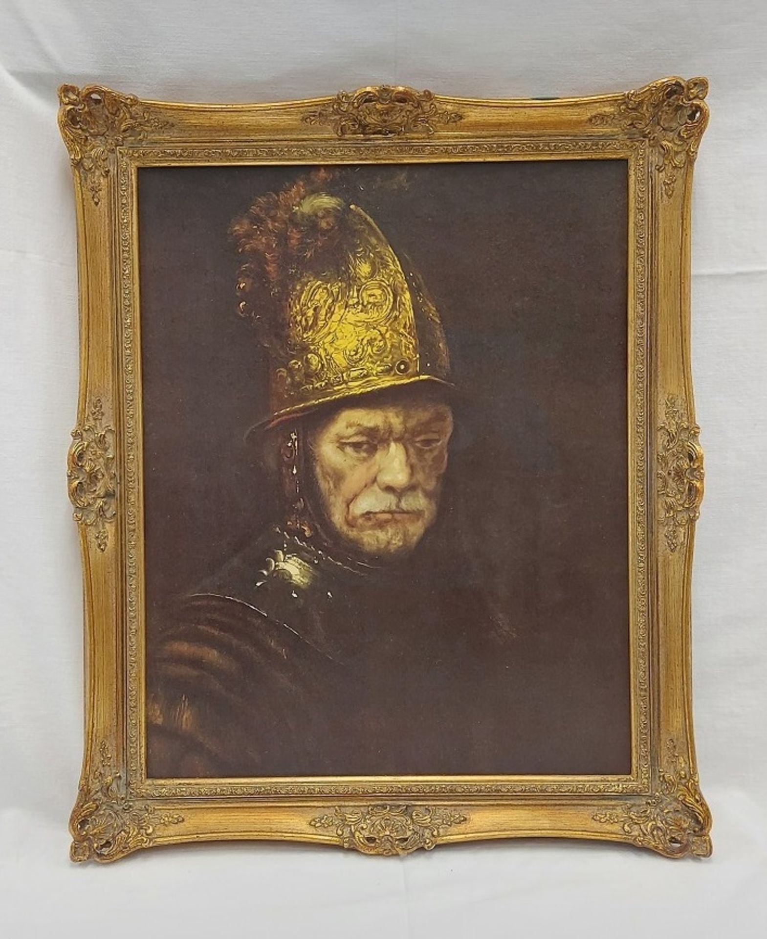 Hochwertiger gerahmter Druck Rembrandt Der Mann mit dem Goldhelm - Bild 2 aus 5