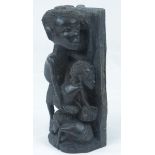 Kleine alte afrikanische Makonde Holzfigur ca. 20cm