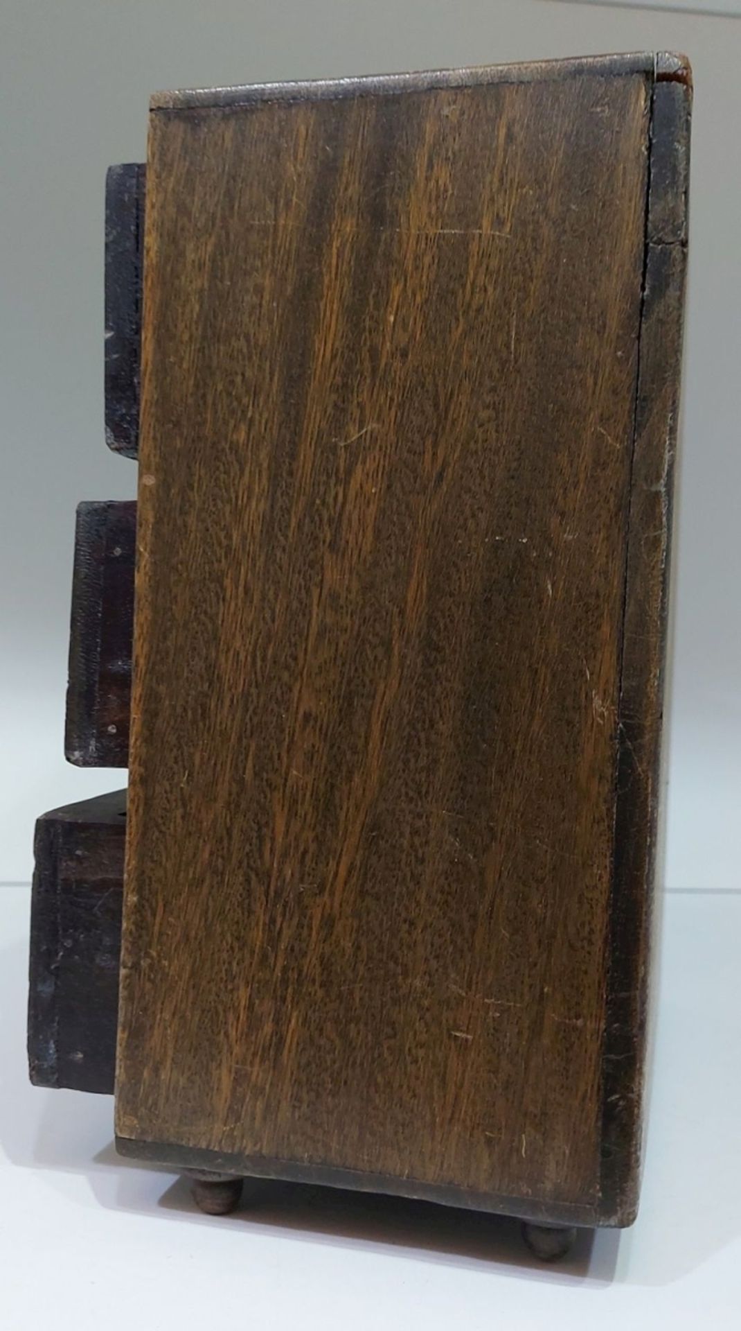 Antikes Schubladenschränkchen 6 Fächer verm. spanisch - Bild 5 aus 8