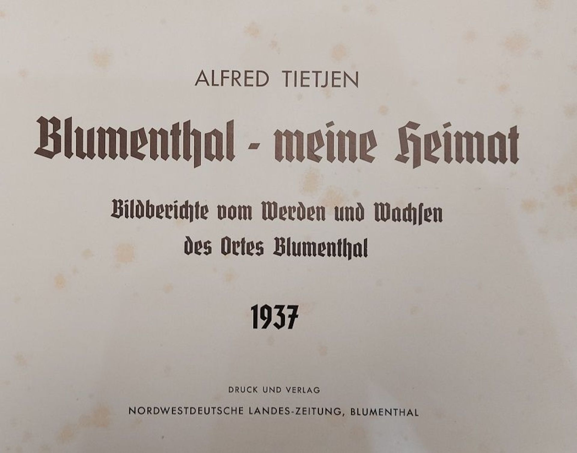 Seltene Bremensie, Buch "Blumenthal, meine Heimat" Bildberichte vom Werden und Wachsen des Ortes 193 - Bild 3 aus 5