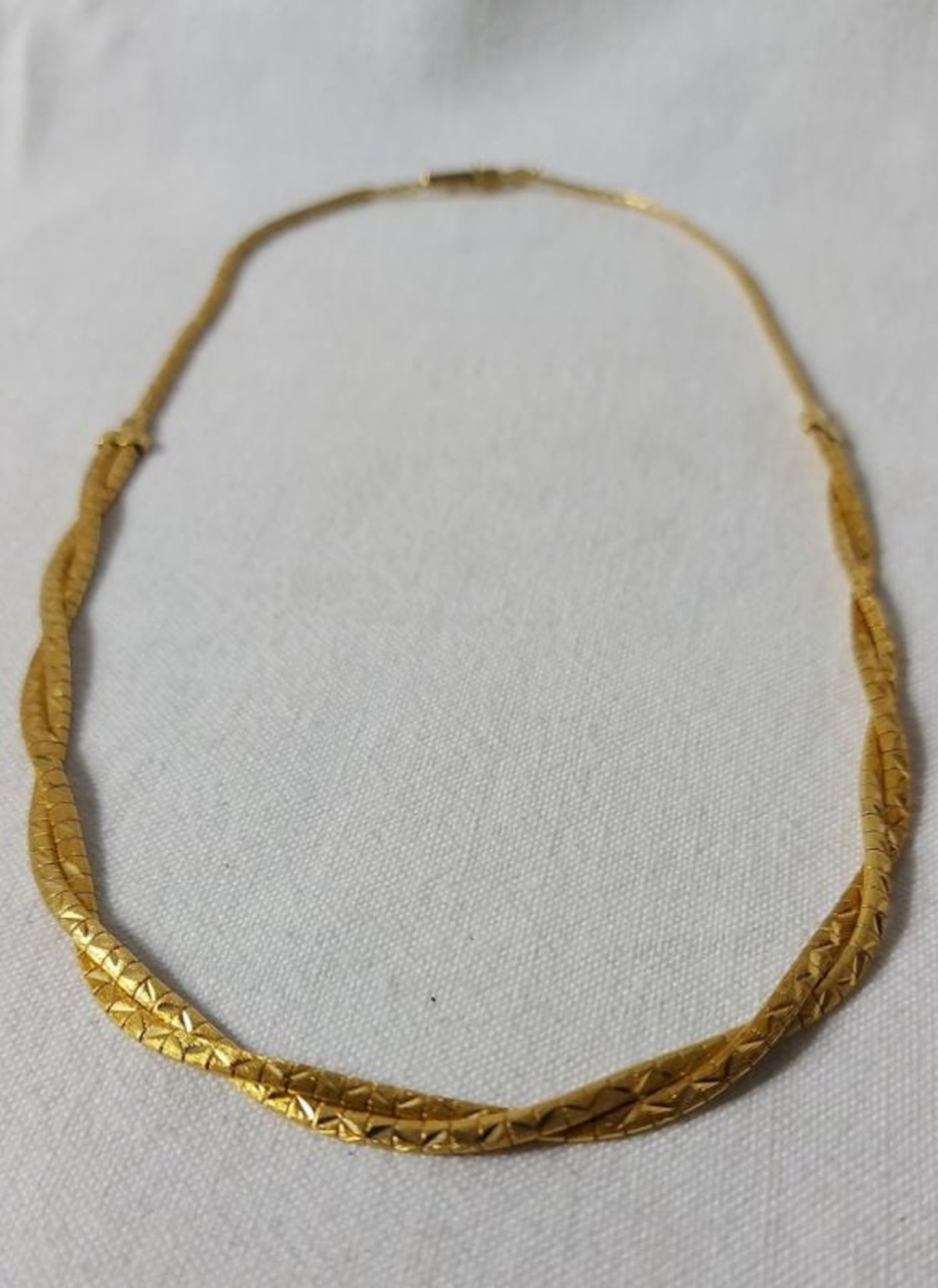 Edle Gold Kette Colier 750G 18k ca. 24,8g - Bild 7 aus 13