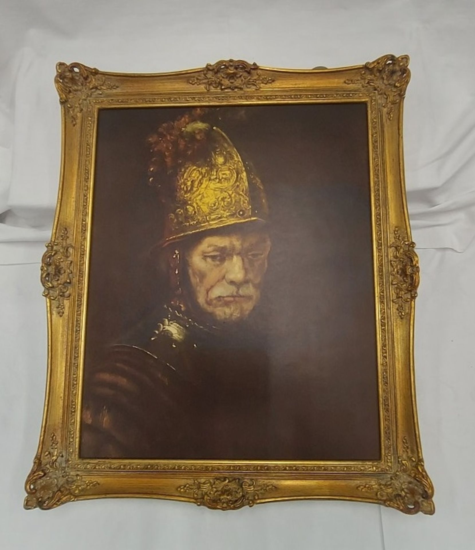 Hochwertiger gerahmter Druck Rembrandt Der Mann mit dem Goldhelm - Bild 3 aus 5