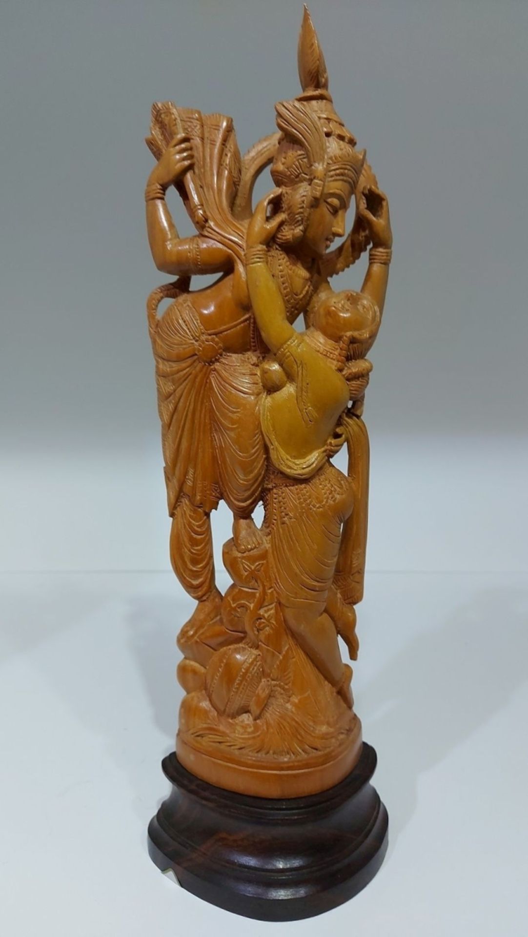 Aus Kapitänsnachlass - antike indische Sandelholzfigur - Bild 2 aus 8