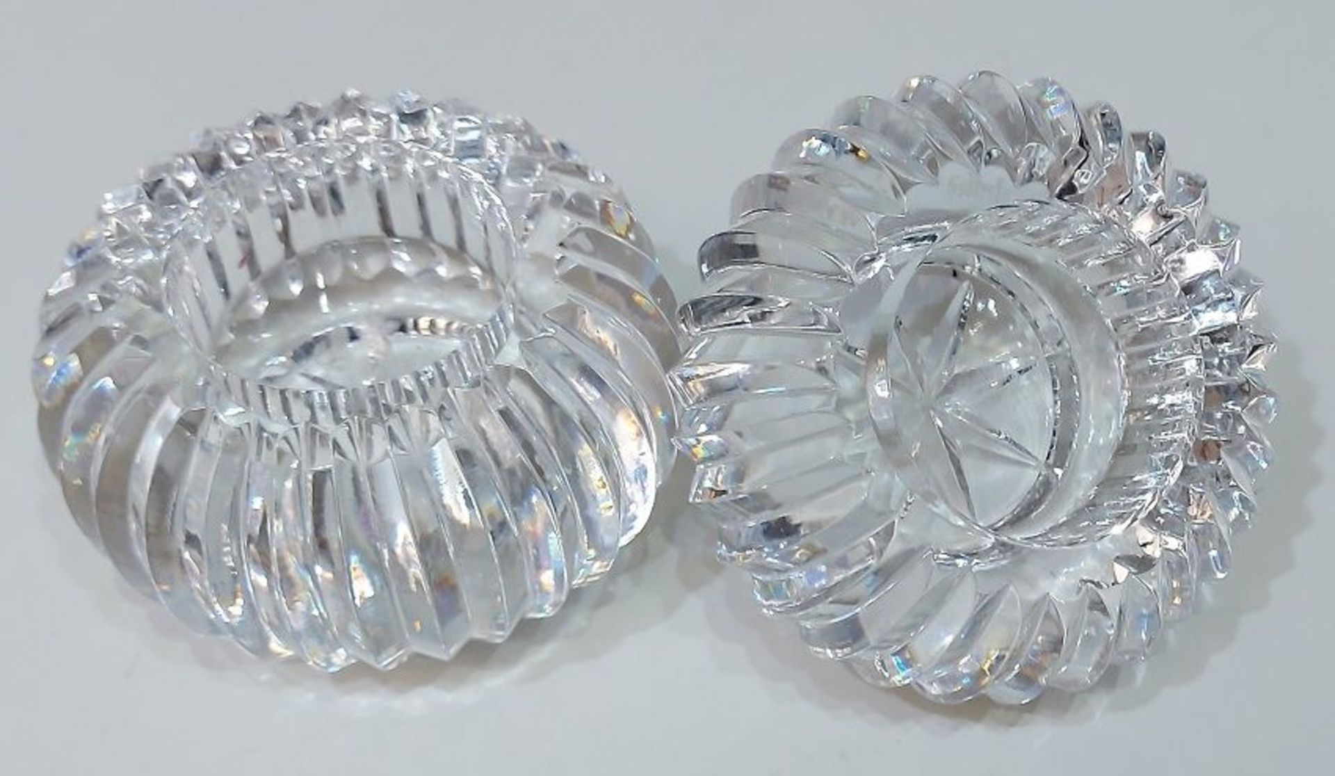 Paar edle Kristallglas Kerzenhalter Kugelform Kosta Boda - Bild 5 aus 5