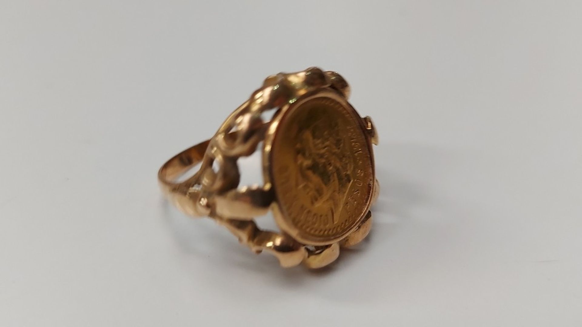 Münzring Unisex 585 GG 14k Münze 900er Gold ca. 6,1g - Bild 7 aus 9