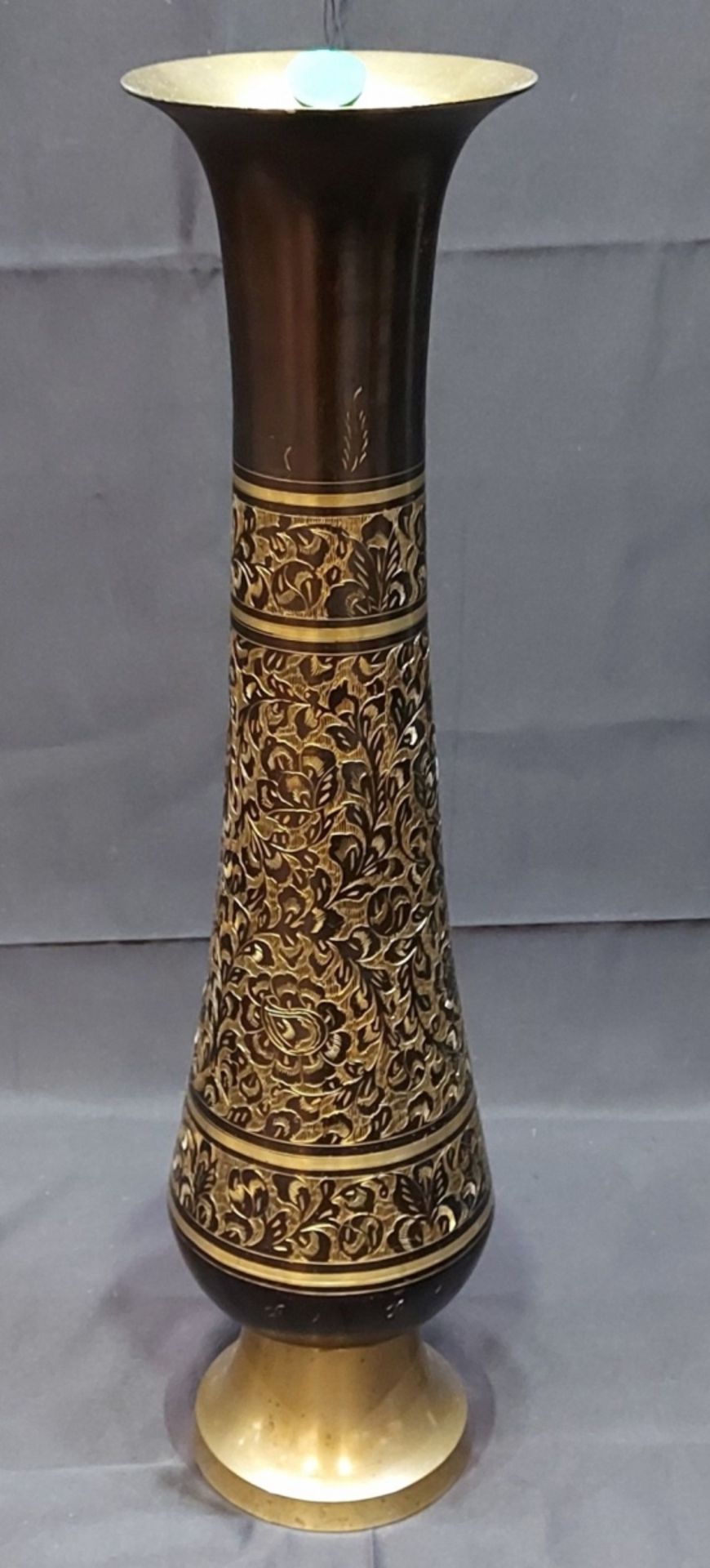 Aus Kapitänsvilla XXL orientalische Vase Metallvase ca. 59cm hoch