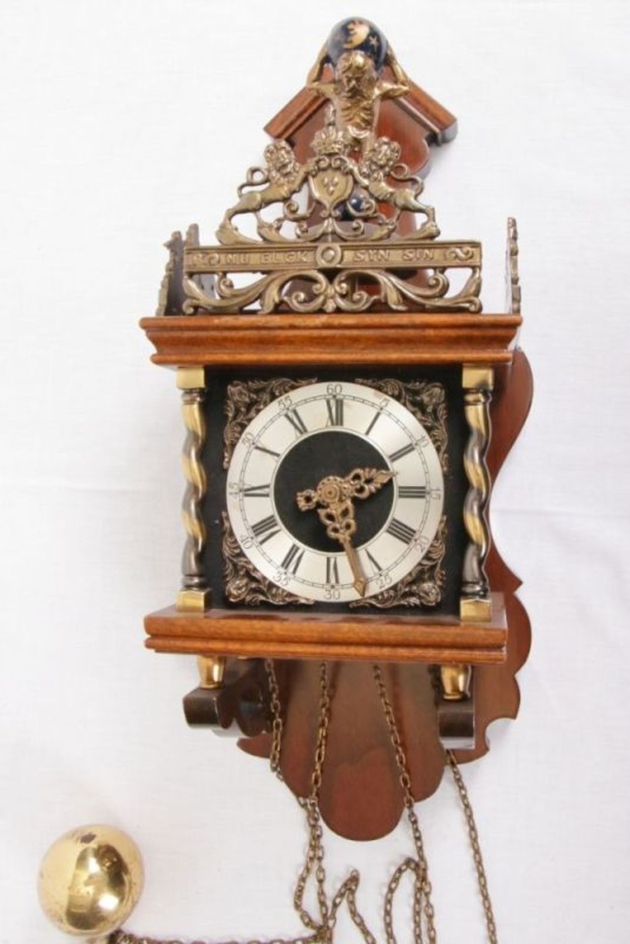 Alte Hermle Uhr Wanduhr Pendeluhr Atlas