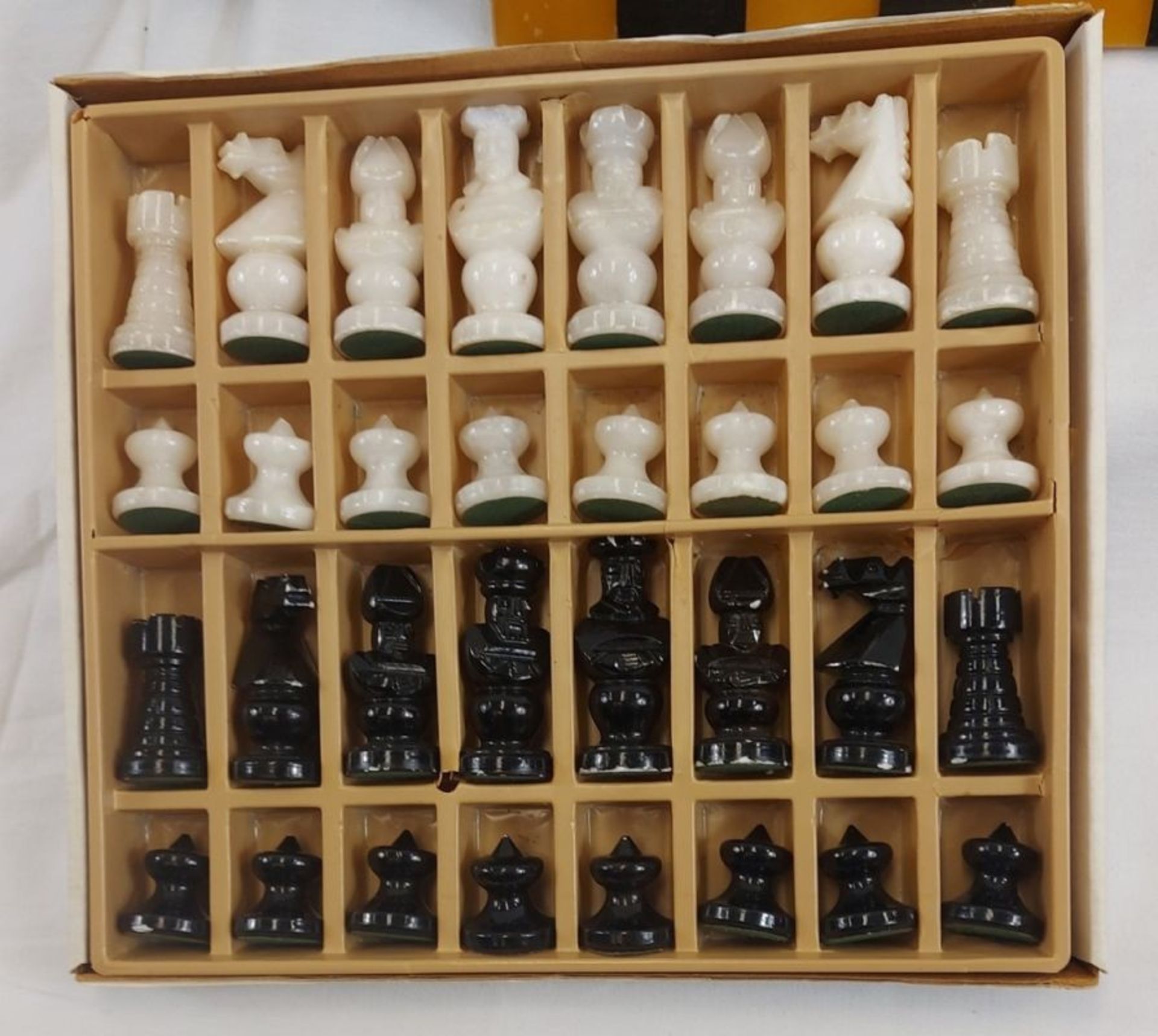 Schachspiel Marmorplatte