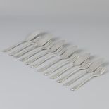 12 piece silver fish cutlery set.