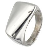 Sterling silver no.141 'Plaza' ring by Henning Koppel for Georg Jensen.