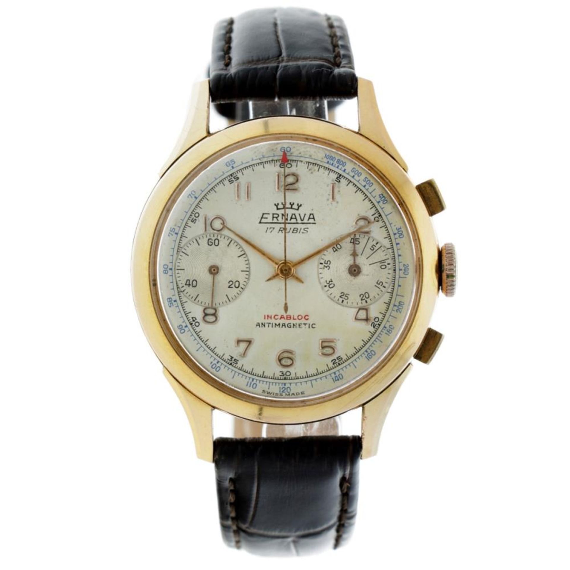 Ervana Chronograph 22083 - Men's watch - approx. 1950. - Image 2 of 12
