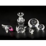 (6) piece lot Swarovski miniatures.