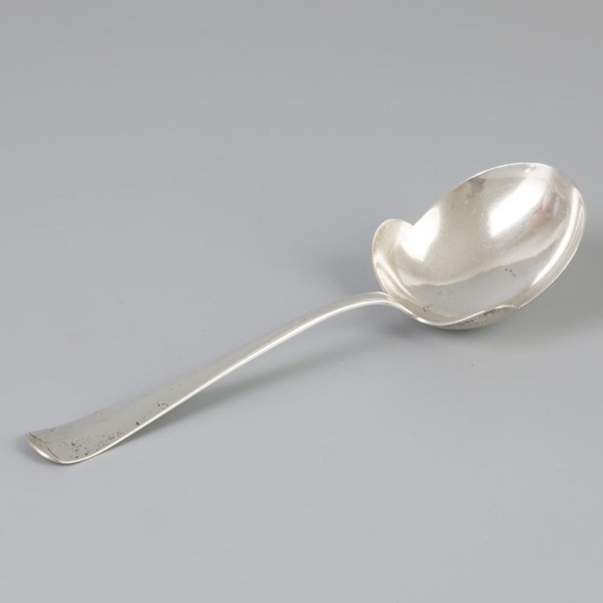 Potato spoon"Haags Lofje" silver.