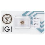 IGI Certified brilliant cut natural diamond of 1.57 ct.