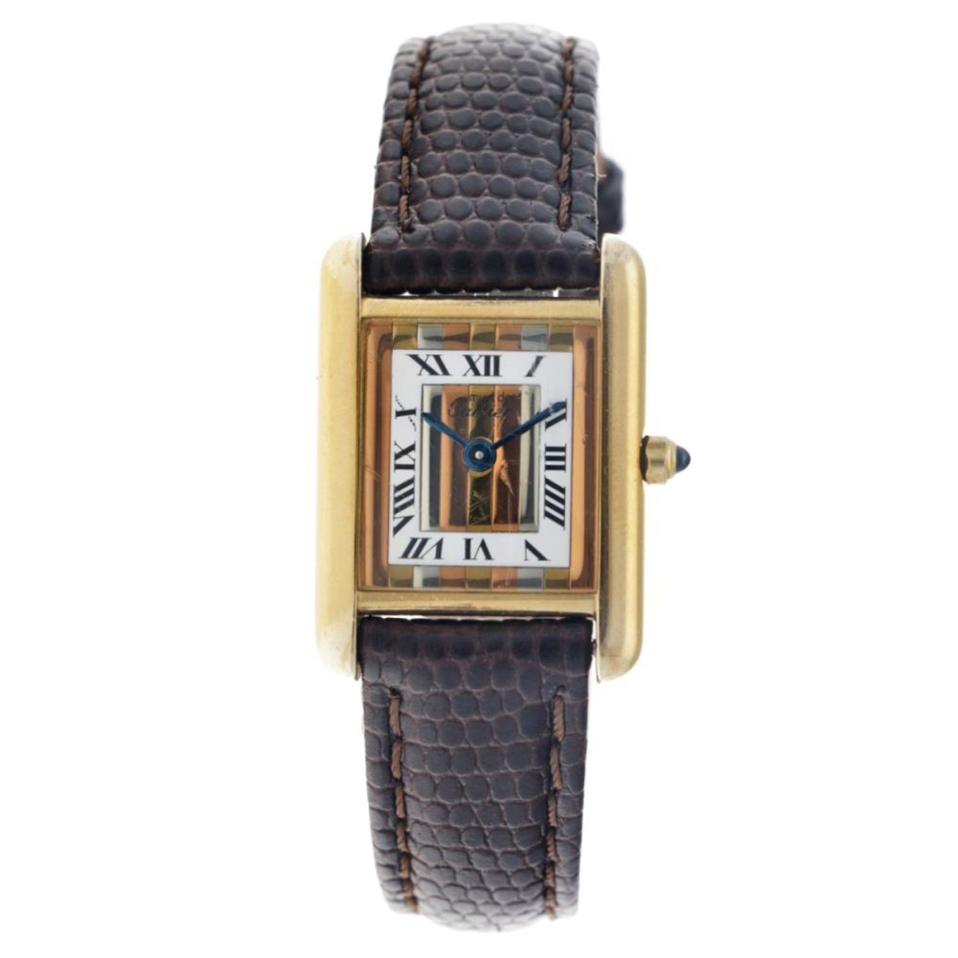 Cartier Must de Cartier Tank 3 6601 - Trinity Dial - ladies watch - approx. 1980.