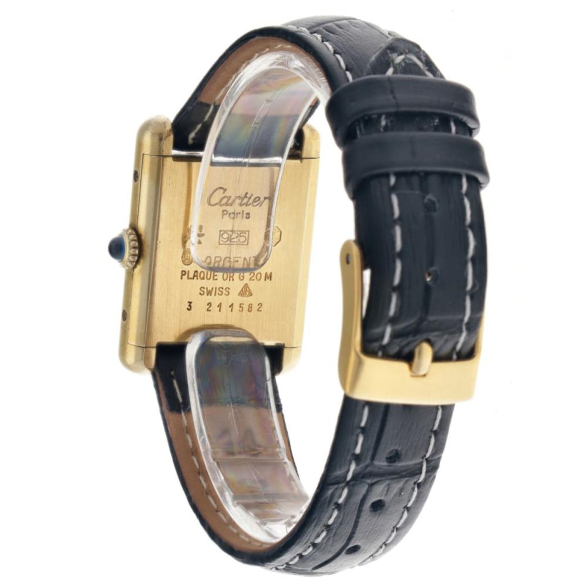 Cartier Must de Cartier Tank - Trinity Dial - Ladies watch - approx. 1980. - Image 5 of 10