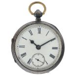 English silver pocket watch, Chester Cylinder-Escapement - Men's pocket watch - approx. 1820.