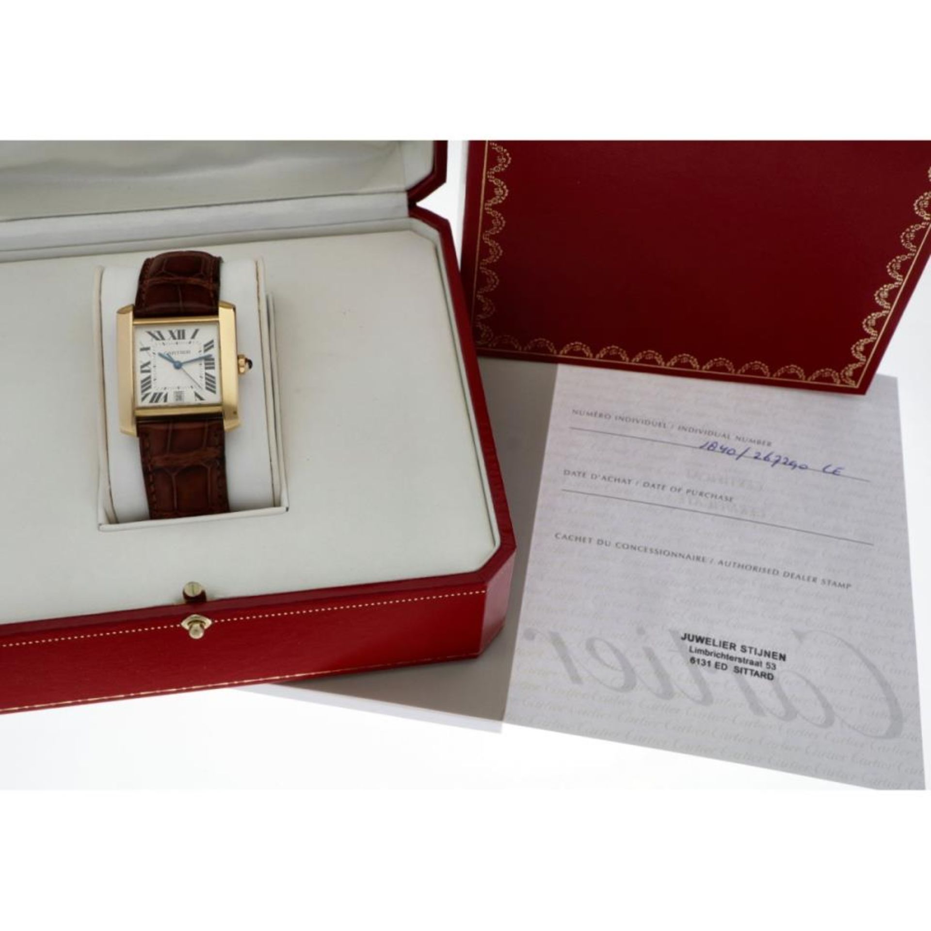 Cartier Tank Française 1840 - Men's watch - approx. 2000. - Image 12 of 12