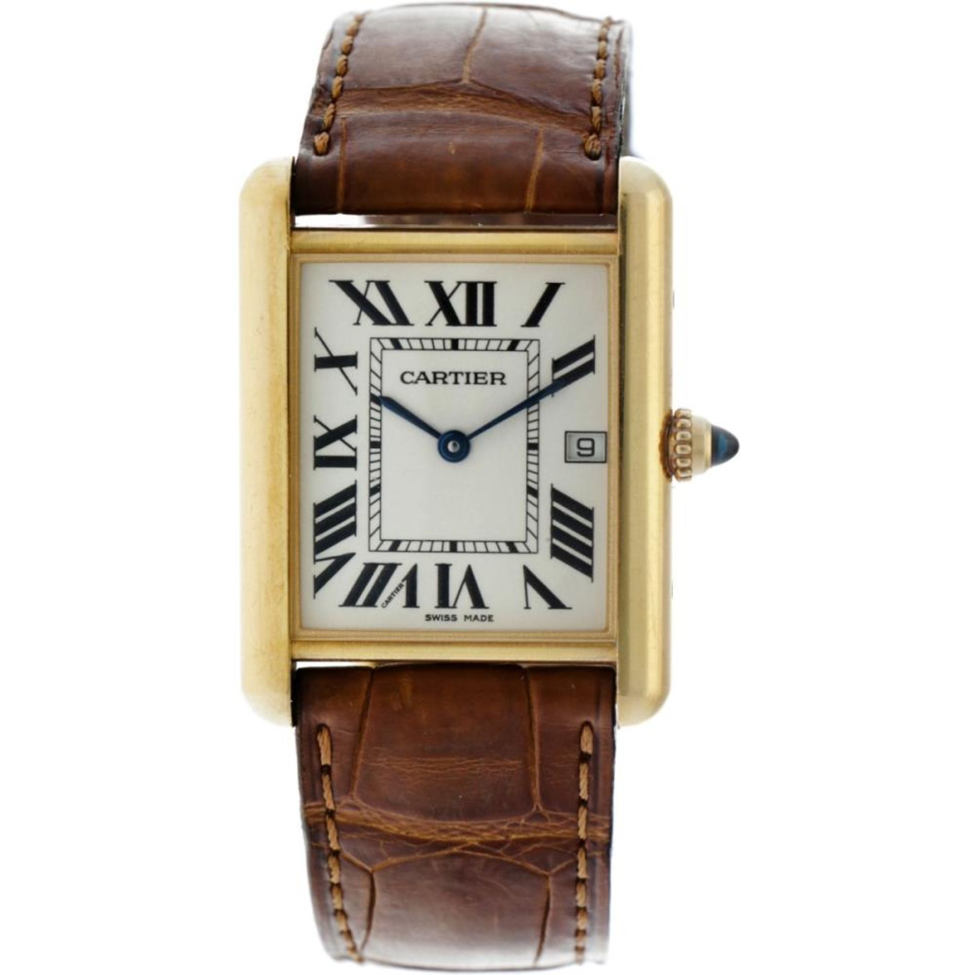 Cartier Tank Louis 2441 - 18 carat gold - Men's watch - approx. 2005.
