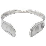 Sterling silver cuff bracelet by Danish designer Hans Hansen.