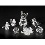 (7) piece lot Swarovski miniatures.