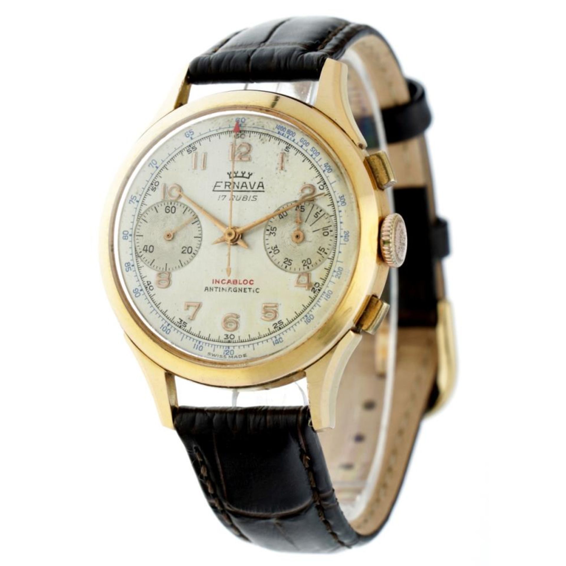 Ervana Chronograph 22083 - Men's watch - approx. 1950. - Image 4 of 12