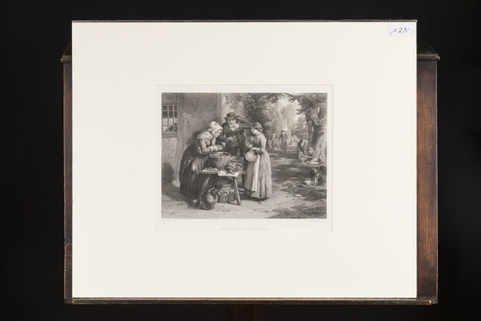 A lot comprising (6) engravings with various romantic scenes, 19th century. - Image 8 of 12